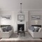 Ekena Millwork Benson Ceiling Medallion (Canopies up to 6 1/8"), 11 1/8"OD x 6 1/8"ID x 5/8"P, Stone Hearth Crackle CM11BNSHC - alternate 5